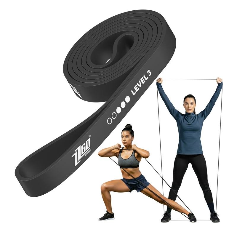 Banda de resistência ZZGO Nível 3, preta