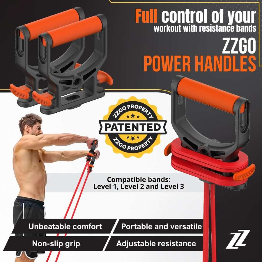 ZZGO Power Handles, controlo total do treino com bandas de resistência
